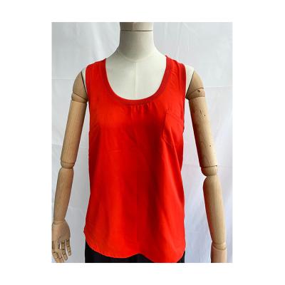 China New breathable minimalist fabric ladies pocket tank. for sale