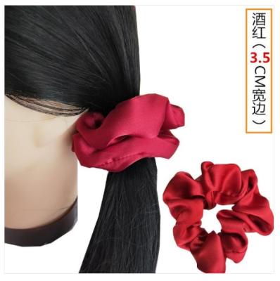 China Fashion wholesale price 100% satin headband simple luxury silk elastic headband can be customized for sale