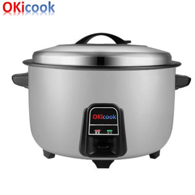 China Commercial Restaurant 23L Capacity For 40 People Commercial Traditional Canteen Large Rice Cooker With Food Steamer for sale