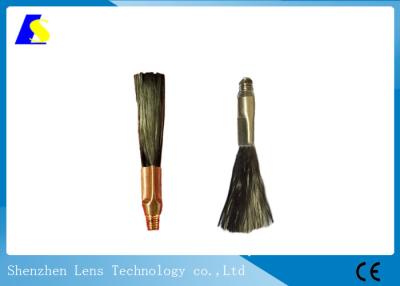 China Reusable Carbon Fiber Cleaning Brush Copper / Stainless Steel Threaded Remove Tarnish for sale