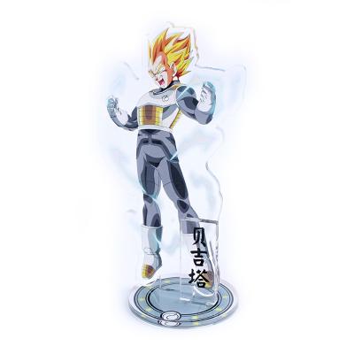 China 2021 Character Model Anime Customized Key Chain Anime Dragon Ball Acrylic Printed High Quality Keychains for sale