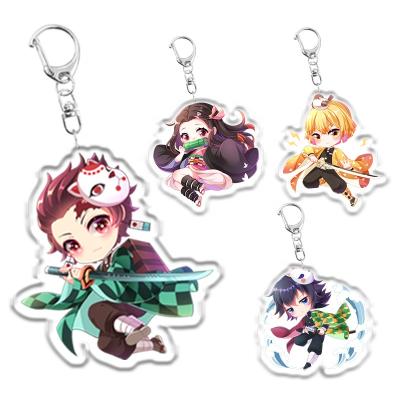 China kimetsu 2021 demon slayer acrylic no yaiba anime keychain keychains maker for sale