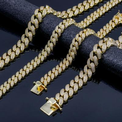 China Hiphop New European and American style Cuban pendant hip-hop necklace Unlimited Cuban chain full zirconia necklace for sale