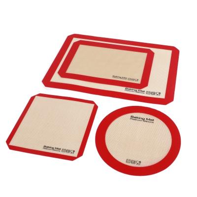 China Sustainable Heat Resistant Custom Non Stick Silicone Baking Mat For Oven Baking for sale