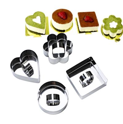 China Durable Top Grade 430 Stainless Steel Round Shaped Adjustable Circular Mousse Ring Cake Baking Mold for sale