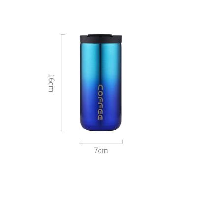 China Viable Hot Selling Double Wall Tumbler Powder Coating Car Mug Stainless Steel 14oz Double Walled Coffee Cup for sale