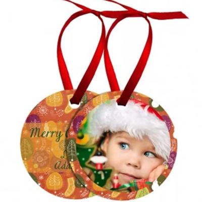 China Christmas Decoration Sublimation DIY Sublimation Masks Christmas Tree Pendants Various Shapes Sublimation Christmas Ornaments Tag for sale