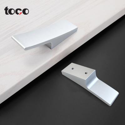 China Easy installation toco metal pull decorate furniture handle copper drawer handle cabinet knobs aluminum brass handles for sale