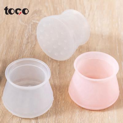 China TOCO Silicic Acid Gel Legs Rubber Floor Protectors Cover Chair Leg Covers Silicone Chair Leg Covers Cups for sale