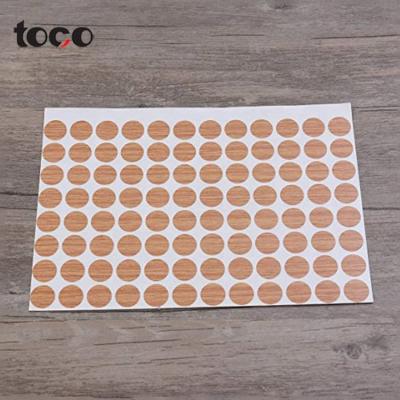 China TOCO PVC Plastic Self Adhesive Screw Cover, Plastic Screw Cover, 14mm Plastic Self Adhesive Screw Caps Screw Covers for sale