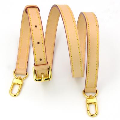 China Durable Genuine Natural Leather Strap 1.8cm Vachetta Adjustable Cross - Body Strap for sale