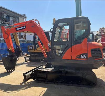 China The various construction and excavation applications used at 6 ton Mini Excavator Doosan DX60 DH60 the small excavator for Guyana for sale