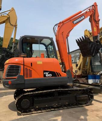 China Various construction and excavation applications 6 ton DX60 DH60 excavator Korea Used Doosan small excavator for Guyana for sale