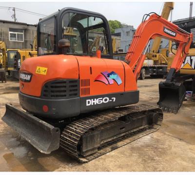 China Various Construction and Excavation Applications Doosan Excavator DH60 DH55 Cheap Chain Crawler Excavator With Rubber Tracks for sale