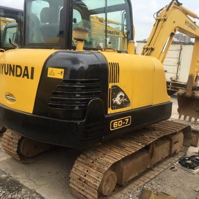 China Various Construction And Excavation Applications Used Hyundai 60-7 Excavator , Used Hyundai 60-7 Small Excavator For Sale At A Low Price for sale