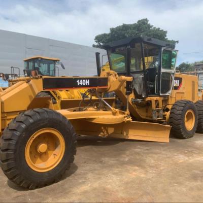 China Construction works used engine grader with original CAT 140H Japan, Caterpillar used engine ripper grader with best price for hot sale for sale