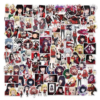 China Japanese Cartoon Sticker 100pc Anime Kakegurui Stickers Vinyl Sticker Pack For Laptop Car Bike Bicycle Decal Custom Stickers for sale