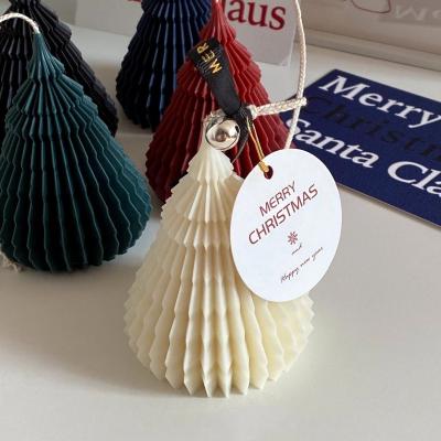 China Creative New Origami Christmas Origami Cone Scented Candles Decoration Decoration Party Home Wedding Gifts for sale