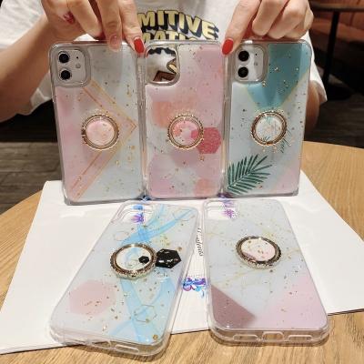 China Fashion Factory Price Gold Glitter Marble Foil Custom Design Shockproof Soft Tpu Epoxy Phone Case for iphone 12 11 13 pro max for sale