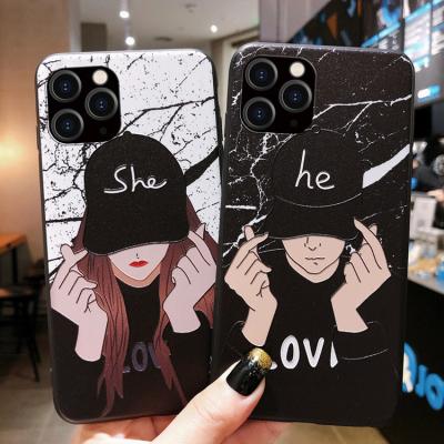 China 2022 Soft Shockproof TPU Printing Cool Personality Men Girl Street Fashion Design Back Cover Phone Case For iPhone 11 12 13 pro 7 8 max x for sale