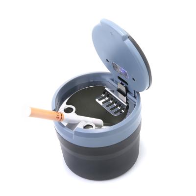 China Car/office most in 2021 popular fashionable led ashtray cigarette car funny ashtray for sale