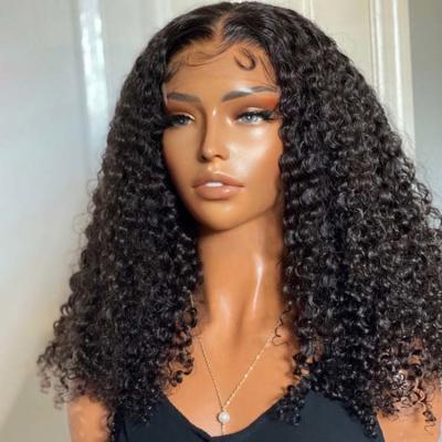 China Other 32 Inch 360 Lace Front Human Hair Wigs Deep Wave 13X6 Lace Frontal Human Hair Virgin Brazilian Hair 180% Density for sale