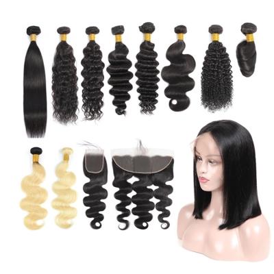 China All styles wholesale 10a 12a grade transparent lace headband peruvian hair bundles with closure for sale