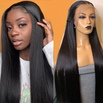 China Body Wave Brazilian Virgin Hair Straight Lace Front Wig 100% Transparent Lace Front Wig Hair for sale