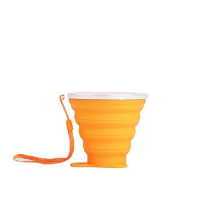 China Foldable Food Grade Silicone Portable Mini Outdoor Travel Camping Foldable Sports Drink Coffee Cup Silicone Water Cup for sale