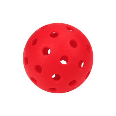 China TPE Batch Custom Indoor and Outdoor 72mm Pickle Ball, 26 Standard Holes for sale