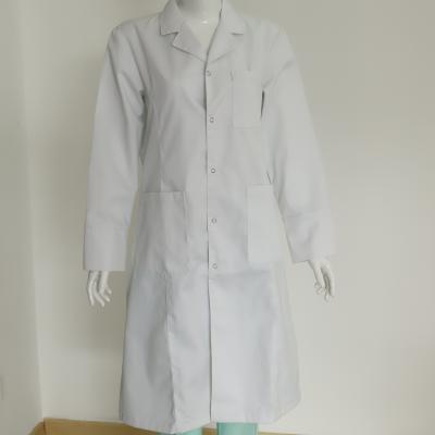 China Male hospital white color doctor coat fashion style for sale