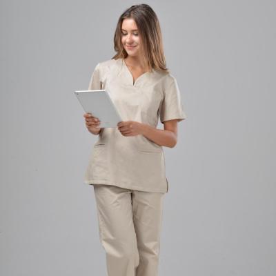 China Fashionable Women Nurse Uniform Design Staff Uniform Scrubs For Hospital Sets 100 Polyester/Cotton For Women Woven S-XL for sale