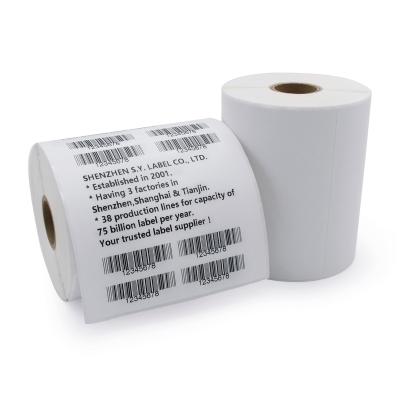 China Self Adhesive Shipping Paper Labels 4x6 250 Waterproof For Zebra Printer Direct Thermal Stickers Label Roll for sale