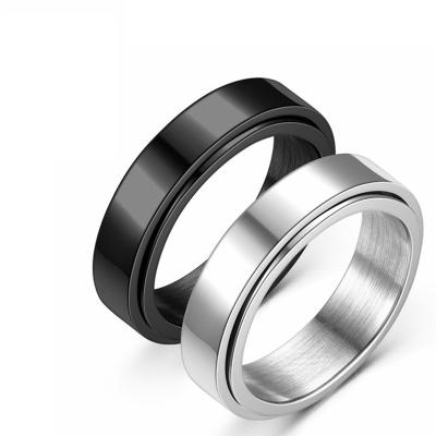 China Fashionable Luge 6mm Stainless Steel 8mm Classics Ring Jewelry Wholesale Hot Selling High Quality Design for sale