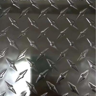 China Shell Material Checkered Aluminum Alloy Aluminum Diamond Plate Sheet 1100H24 5mm 10mm for sale