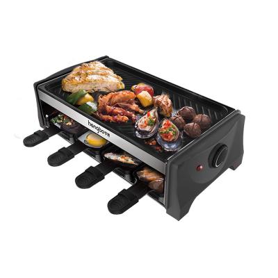 China Non-Stick Electric BBQ Smokeless BBQ Grill Indoor Outdoor Indoor BBQ Grill Cooking Machine for sale