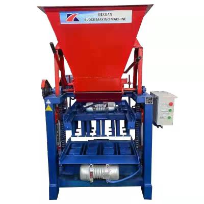 China Small Hopper 4-35 Hotels Cement Block Brick Machine Hollow Tender Non - Semi - Automatic Concrete Brick Machine for sale