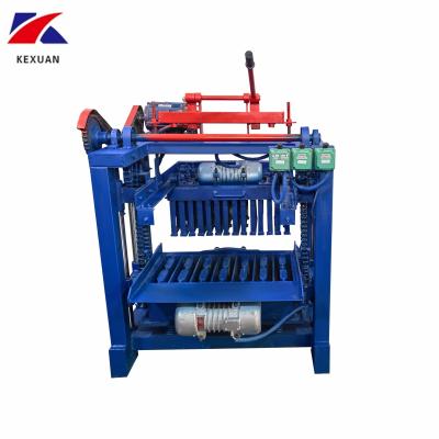 China Precast Hotels Portable Cement Channel Forming Machine Semi-automatic Hollow Brick Machine for sale