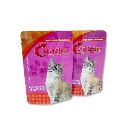 China Moisture Proof Retort Dog Wet Food Packaging Bag Small Size Aluminium Foil Pet Retort Nylon Doypack Pouches Bag for sale