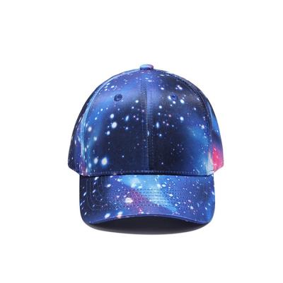 China COMMON cotton color star print baseball cap printed starry sky baseball cap men women for sale