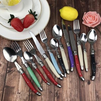 China China Sustainable Wholesale Tableware Laguiole Cutlery Set Rustic Stainless Steel Cutlery Set for sale