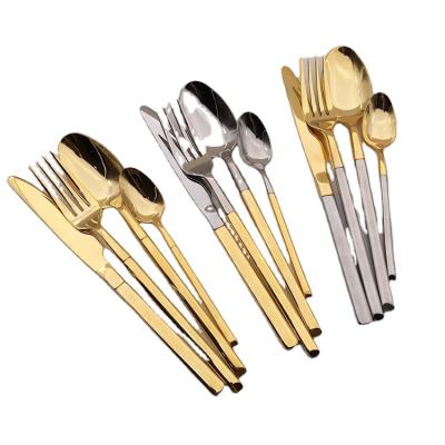 China 2017 Sustainable Hot Selling Amazon Restaurant Tableware Rose Gold Cutlery for sale