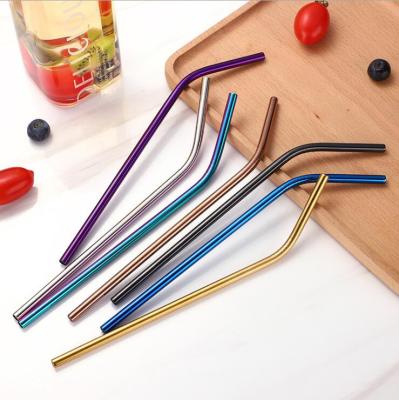 China Amazon Success 2019 Wholesale Barware Bar Tools Gold Drinking Straws Long Stocked Stainless Steel Straw for sale