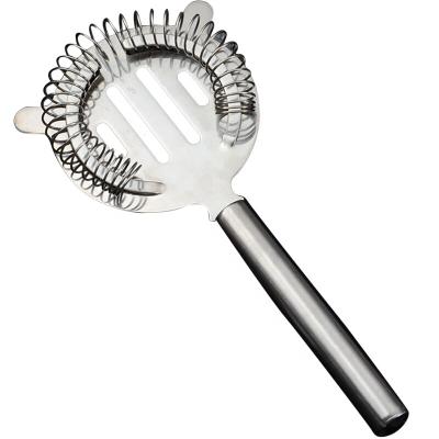 China 2019 New Viable Fine Mesh Cocktail Strainer Ice Instrument Stainless Steel Bar Tools Cocktail Strainer for sale