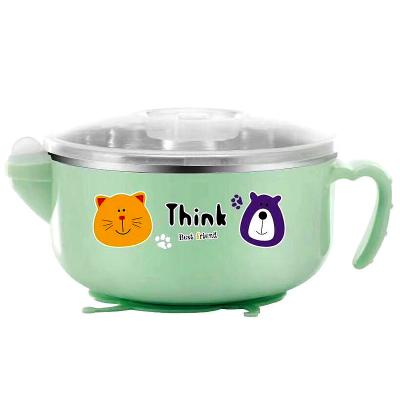 China Viable Baby Food Bowl Children's Tableware Set Insulation Water Filled Plastic Eating Chinese Rice Baby Bowl for sale