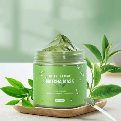 China Private Label Face Care Mud Mask Vegan Green Tea Moisturizer Cleanser Clay Facial Mask Natural Healing Cleansing for sale