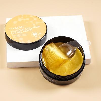 China Anti-Puffiness Crystal Gel Eye Care Gold Wholesale Dark Circle High Quality Collagen Under Eye Mask for sale