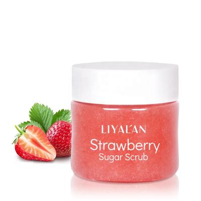 China Exfoliator Exfoliator OEM Customized Factory Vegan Fruit Scrub Exfoliating Body Strawberry Scrub for sale