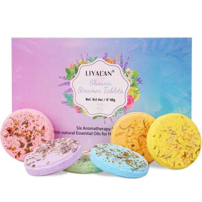 China Home Spa.Foot Spa Home Spa.Foot Spa 2021Hot Selling Shower Bombs Organic Scented Aromatherapy Flower Shower Steamers Tablets for sale