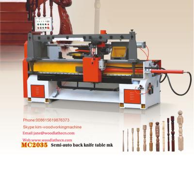 China Semi auto back knife wood lathe MC2035 for sale